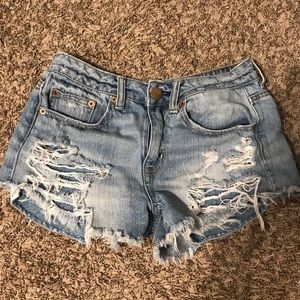 American eagle jean shorts size 2